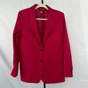 NWT The Kooples Reddish Hot Pink Blazer Size FR38 / Women US 6 - MSRP $545